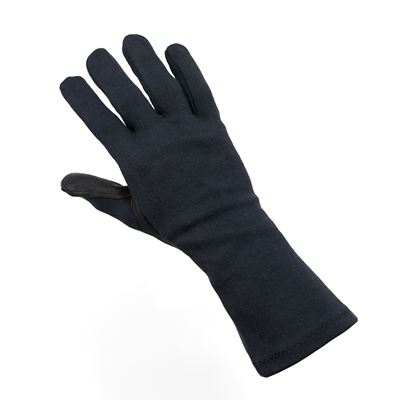 BW aramid/leather BLACK pilot gloves, used