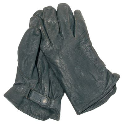 BW leather gloves lined BLACK used