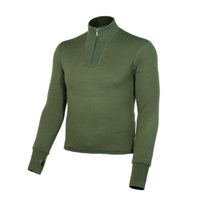 T-shirt BW MERINO with zipped turtleneck GREEN used