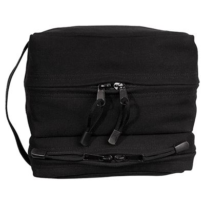 Travel bag for tools with two pockets BLACK