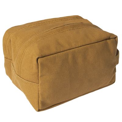 Canvas Dual Compartment Travel Kit COYOTE BROWN