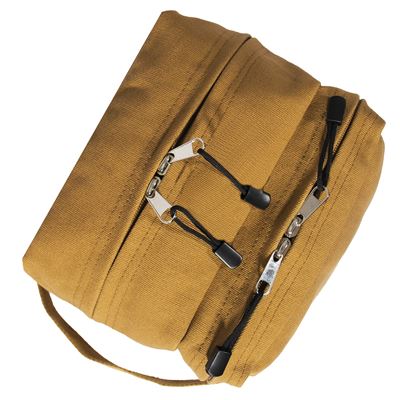 Dual Compartment Travel Kit Bag COYOTE BROWN