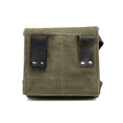 FRENCH SHOULDER CANVAS BAG USED French Army 91374615G 2