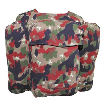 Swiss M70 rucksack camouflaged jacket to orig. used
