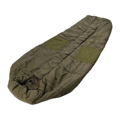 GB sleeping bag, OD green, "Cold Weather", used