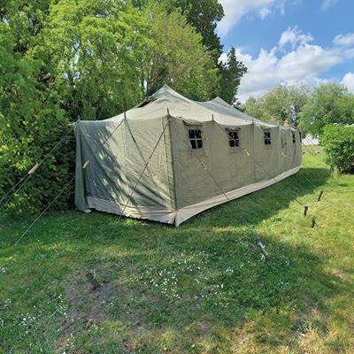 Army tent large NVA 5x10m complete used