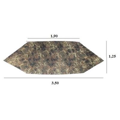 Tarp BW Flecktarn used separately