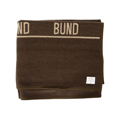 Woolen blanket BW 120 x 210 BROWN new