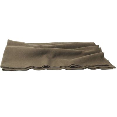 French woolen blanket OLIVE used