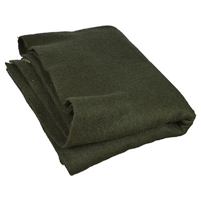 French woolen blanket OLIVE used