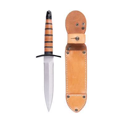 Dagger with leather handle and sheath UTON
