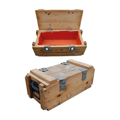 Wooden ammo box DM27 A3 NATURAL