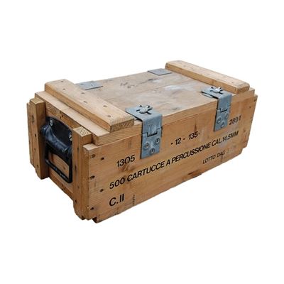 Wooden ammo box DM27 A3 NATURAL