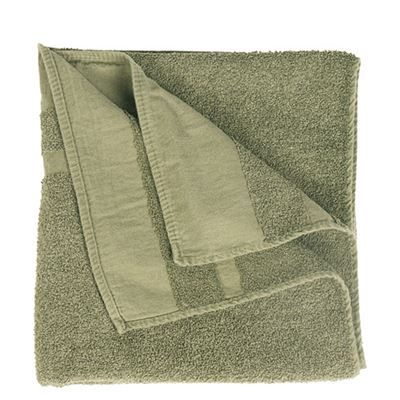 Original NVA East German Army Brown Terry Towel – GDR Military Vintage Cotton