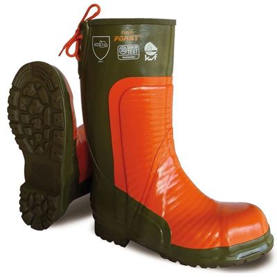 Forestry boots NORA FORST Level 3 orange-green