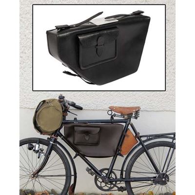 Leather Bag for SWISS bicycle BLACK