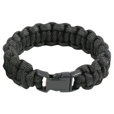 Paracord Survival Bracelet BLACK