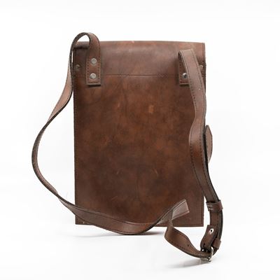 Document bag ROMANIAN shoulder leather BROWN