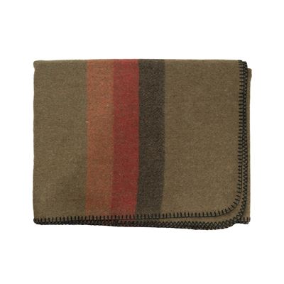 BW blanket with stripes DE OLIV used