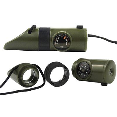 6in1 Survival Whistle OLIVE