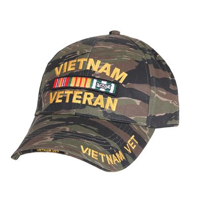 Hat DELUXE VIETNAM VETERAN BASEBALL TIGER STRIPE