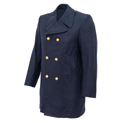 Coat Italian wool double row fastening BLUE