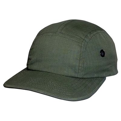 Hat with side air vents rip-stop OLIVE