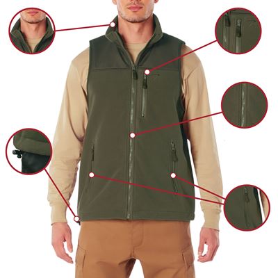 Vest fleece SPEC OPS tactical OLIVE DRAB