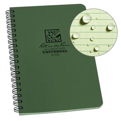 Side Spiral Notebook RITE IN THE RAIN 973 GREEN