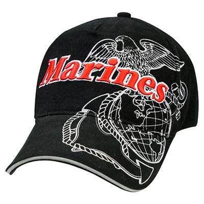 Hat DELUXE BLACK BASEBALL US.MARINES