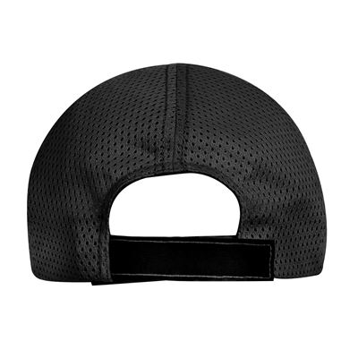 Tactical Mesh Back Cap With Thin Blue Line Flag BLACK