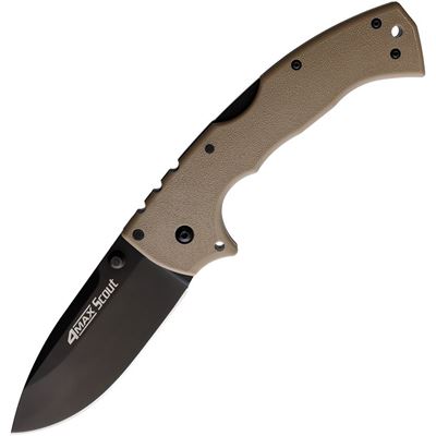 4-MAX SCOUT folding knife smooth blade BLACK