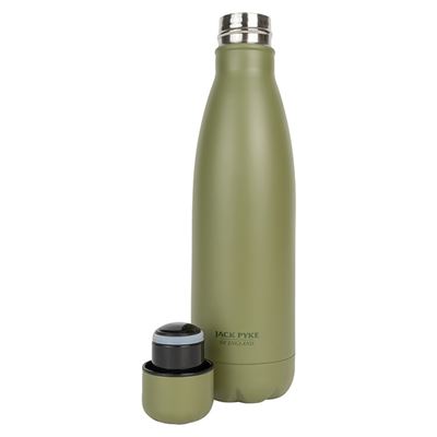 Bottle-shaped thermos 500 ml MATT GREEN
