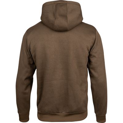Yakka zip-up hoodie with fur trim BROWN