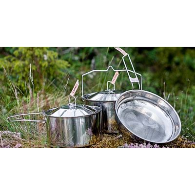 CAMPFIRE LARGE Stainless Steel Outdoor Camping Cookware Set PRIMUS® P738001 2
