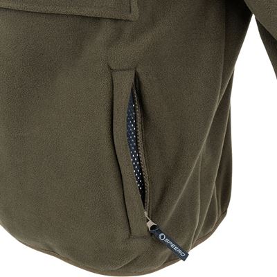 Hybrid Hoodie fleece hoodie ZELENÁ SPEERO SPHOODHYB 6