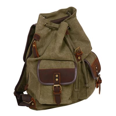 Hunters’ 24l rucksack with leather trims and 2 front pockets M-Tramp TAS02101 2