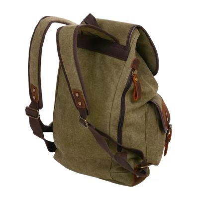 Hunters’ 24l rucksack with leather trims and 2 front pockets M-Tramp TAS02101 3