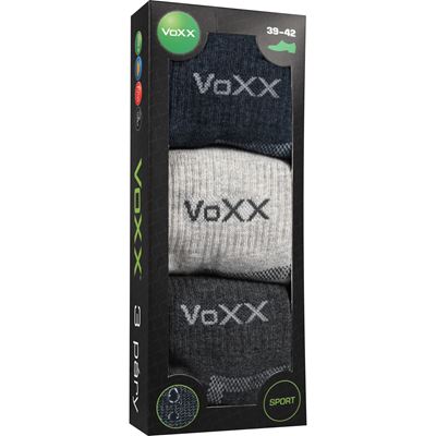 CADDY B sports cotton socks with reinforced soles MIX – 3 pairs VOXX V-11733-M 2