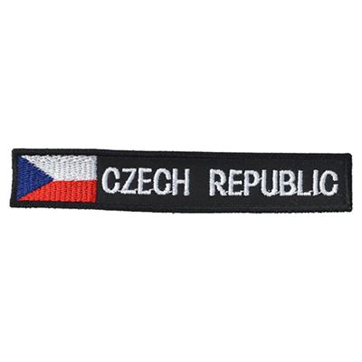 Patch CZECH REPUBLIC WITH FLAG - BLACK