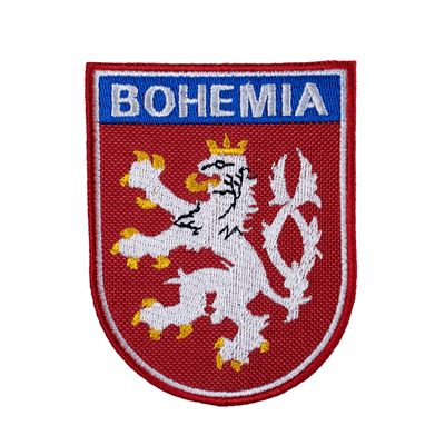 Patch BOHEMIA CZECH LION + - COLOUR
