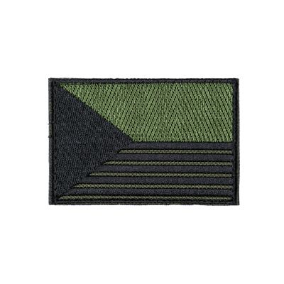 CZECH Flag Velcro Patch 7,5 x 5,5 cm w/Stripes GREEN