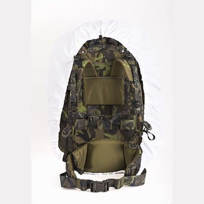 Camouflage disguise for winter backpack of 60L WHITE