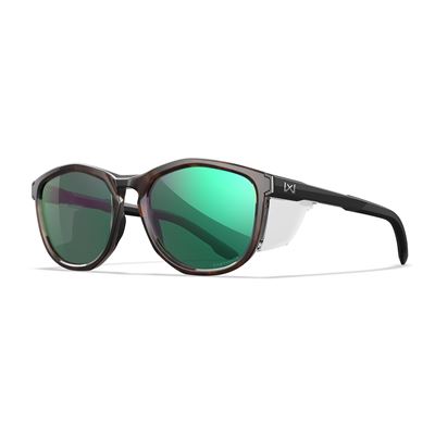 Tactical sunglasses WX BRAVO CAPTIVATE™ BLACK/BROWN frame GREEN MIRROR lenses WILEY X AC4BRV07-W 2