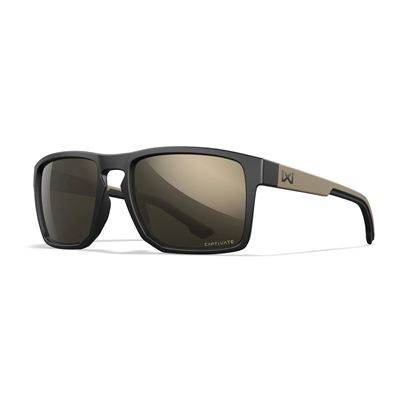 Tactical sunglasses WX FOUNDER CAPTIVATE™ BLACK frame TUNGSTEN lenses