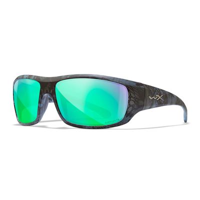 Tactical sunglasses WX OMEGA CAPTIVATE™ Kryptek® Neptune™ frame POLARISED GREEN lenses