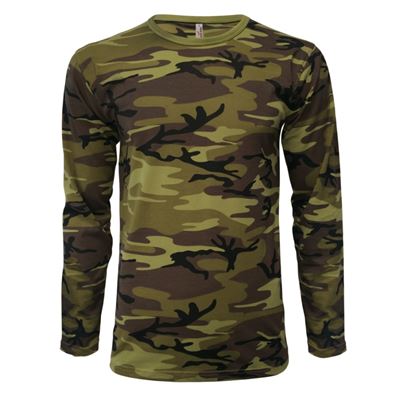 Camouflaged shirt with long sleeves MILITARY LS