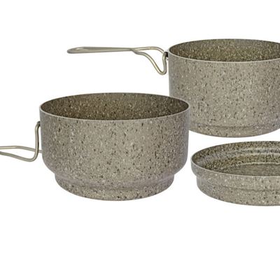 Mess Kit aluminum 3 pieces STONE