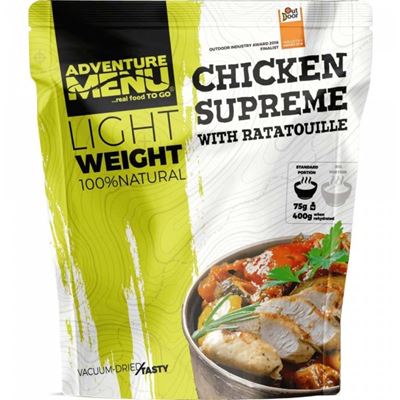 Chicken supreme with ratatouille 75g/400g - vacuum dried meal