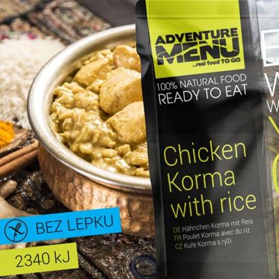 Chicken Korma with rice - sterilized ready meals